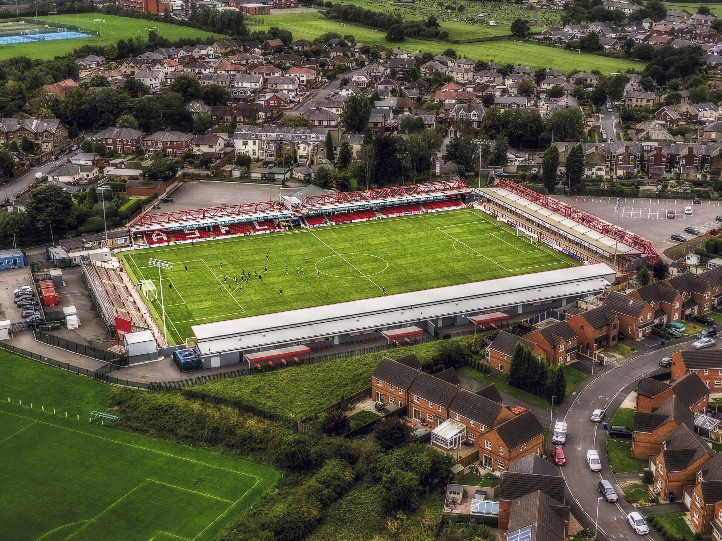 Aerial Photograph of Accrington Stanley - Crown Ground