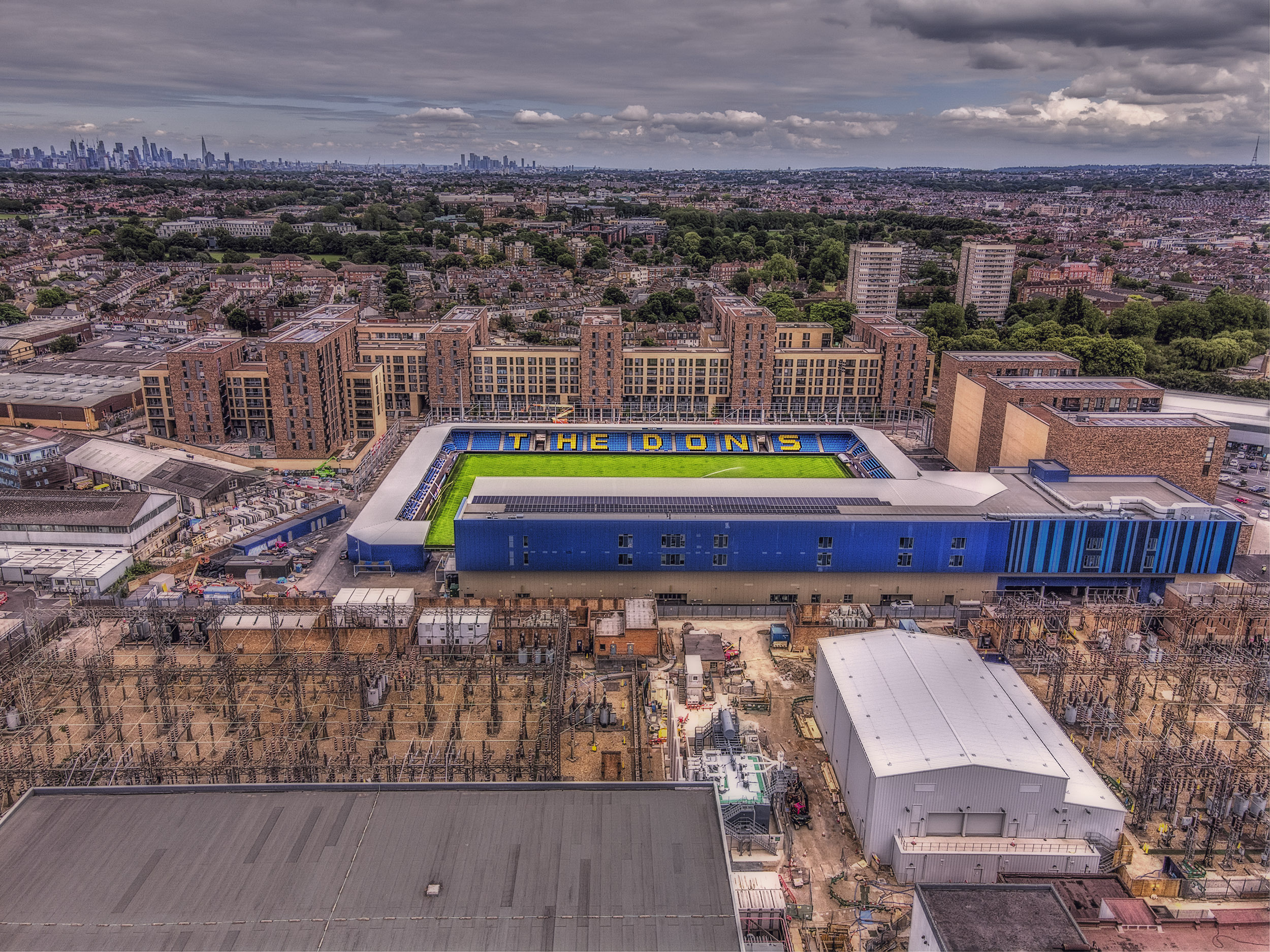 Aerial Photograph of AFC Wimbledon - Plough Lane