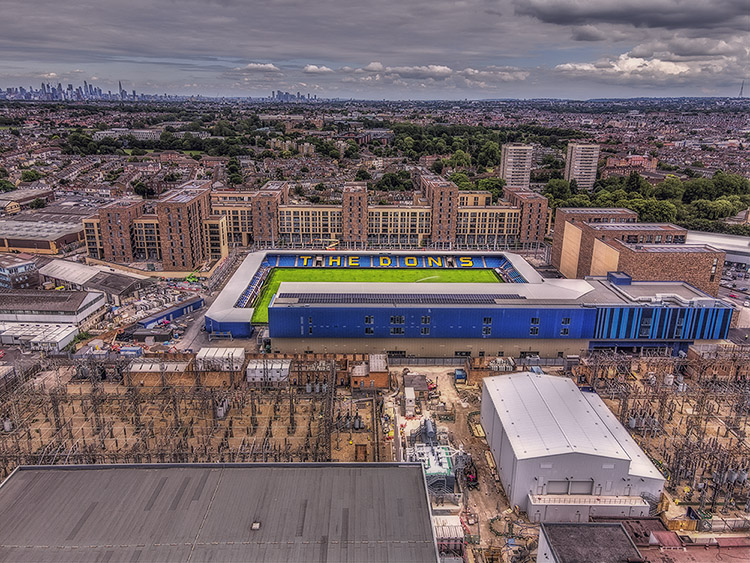 Aerial Photograph of AFC Wimbledon - Plough Lane