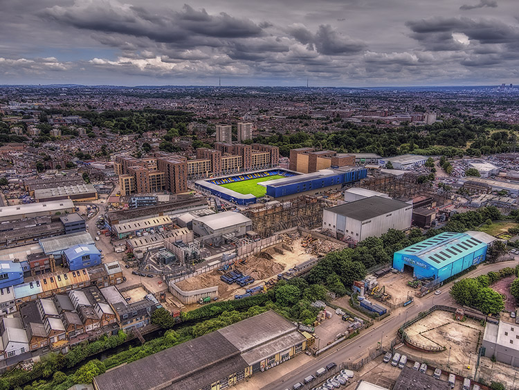 Aerial Photograph of AFC Wimbledon - Plough Lane