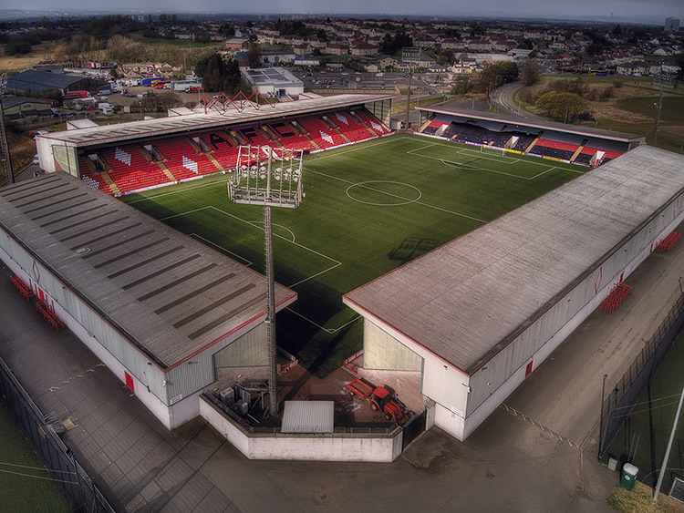 Aerial Photograph of Airdrie United - New Broomfield