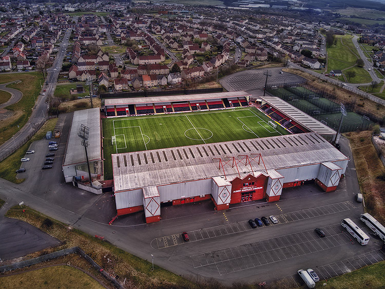 Aerial Photograph of Airdrie United - New Broomfield