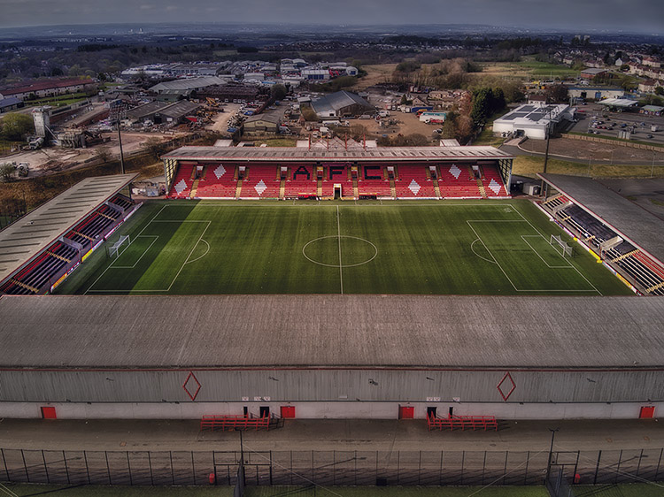 Aerial Photograph of Airdrie United - New Broomfield