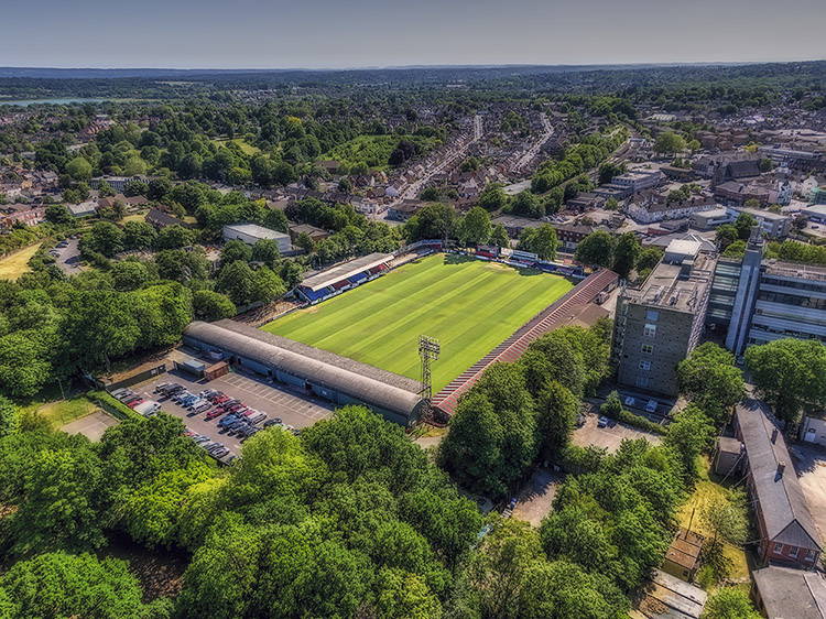 Aerial Photograph of Aldershot Town - Recreation Ground