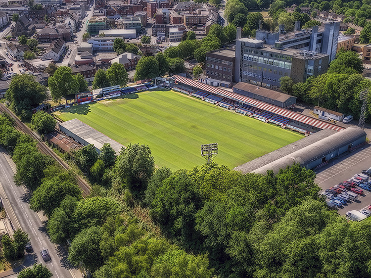 Aerial Photograph of Aldershot Town - Recreation Ground