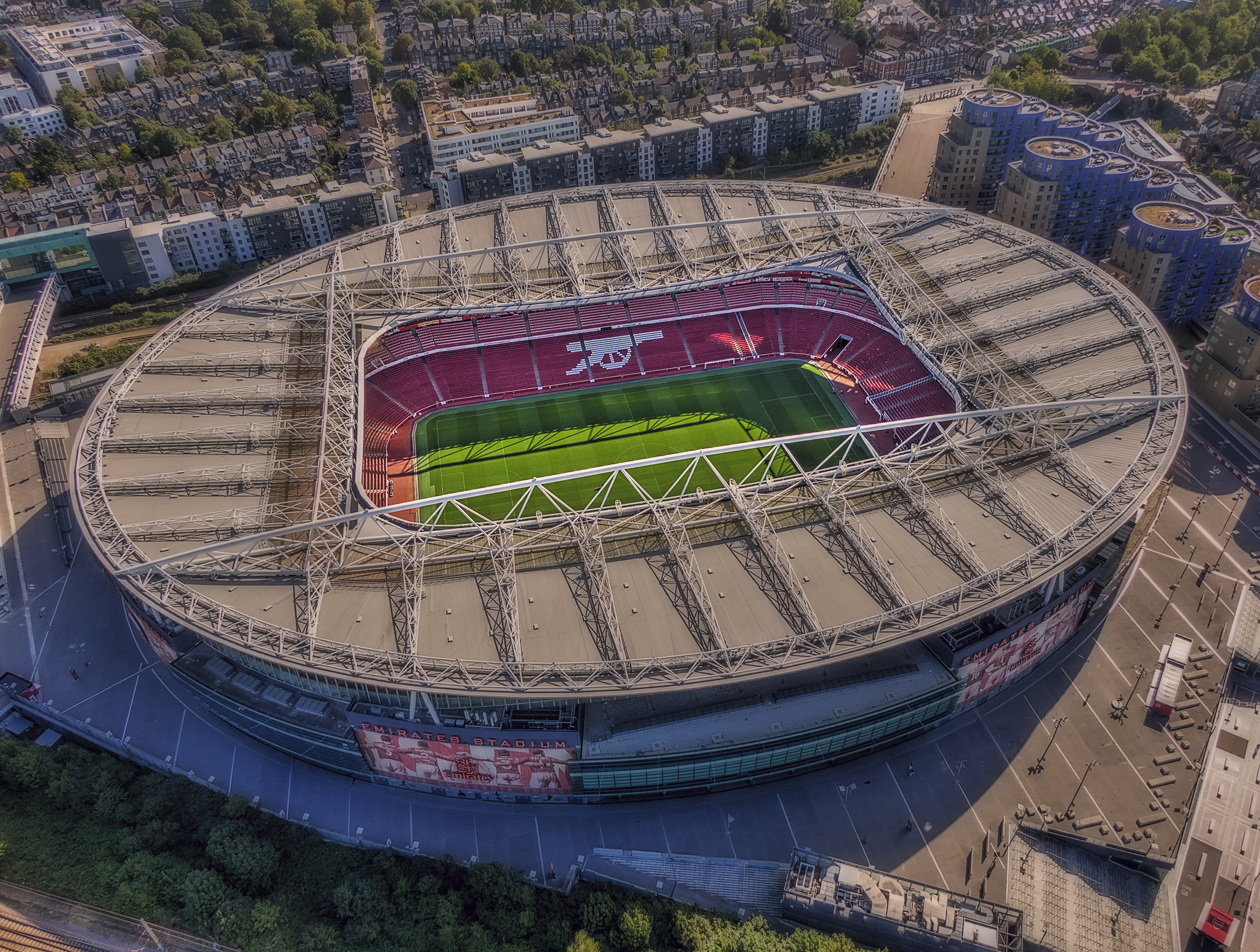 Aerial Photograph of Arsenal - Emirates Stadium