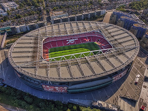 Aerial Photograph of Arsenal - Emirates Stadium