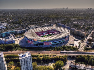 Aerial Photograph of Arsenal - Emirates Stadium