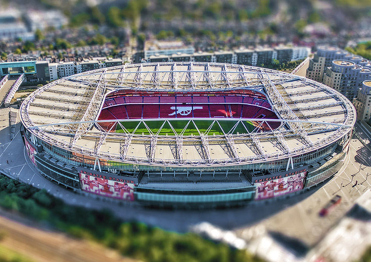 Aerial Photograph of Arsenal - Emirates Stadium