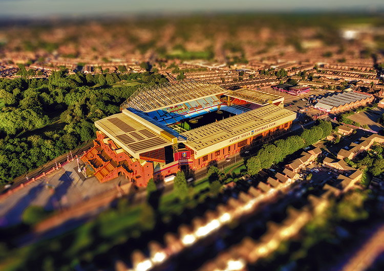 Aerial Photograph of Aston Villa - Villa Park