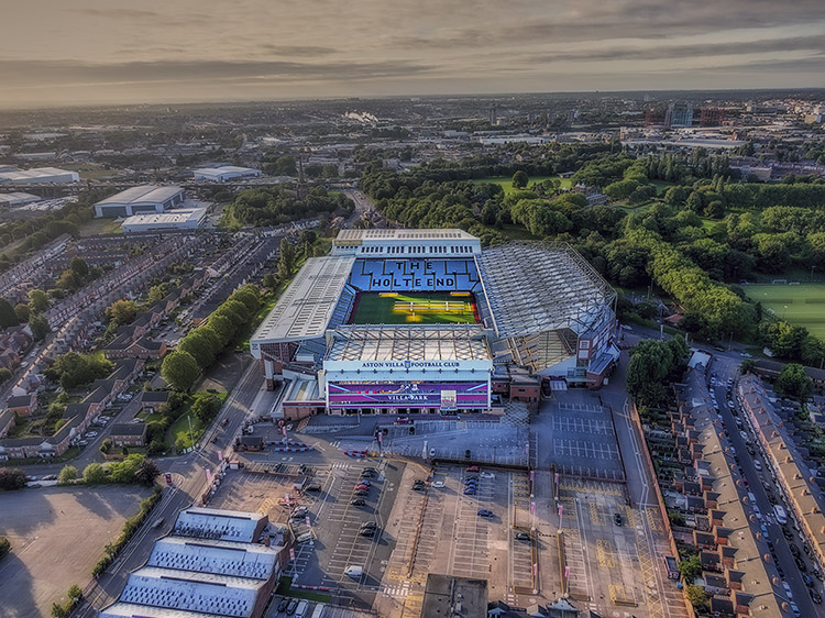 Aerial Photograph of Aston Villa - Villa Park