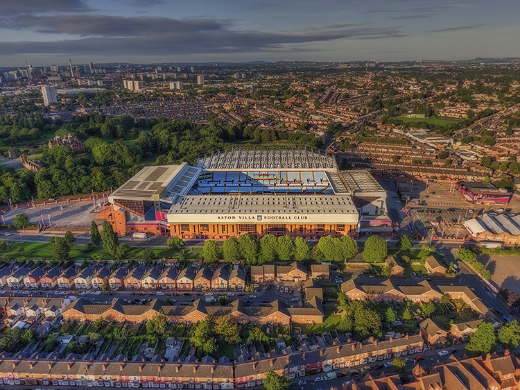 Aerial Photograph of Aston Villa - Villa Park