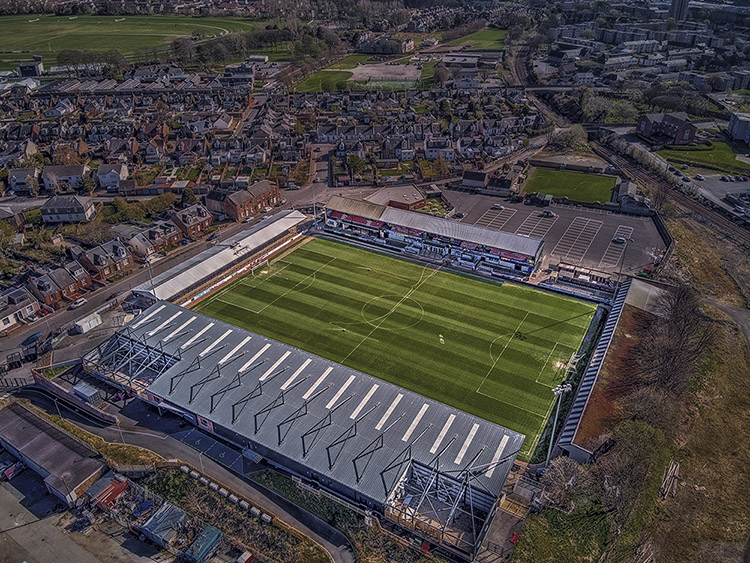 Aerial Photograph of Ayr United - Somerset Park