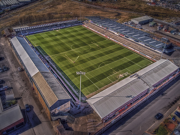 Aerial Photograph of Ayr United - Somerset Park