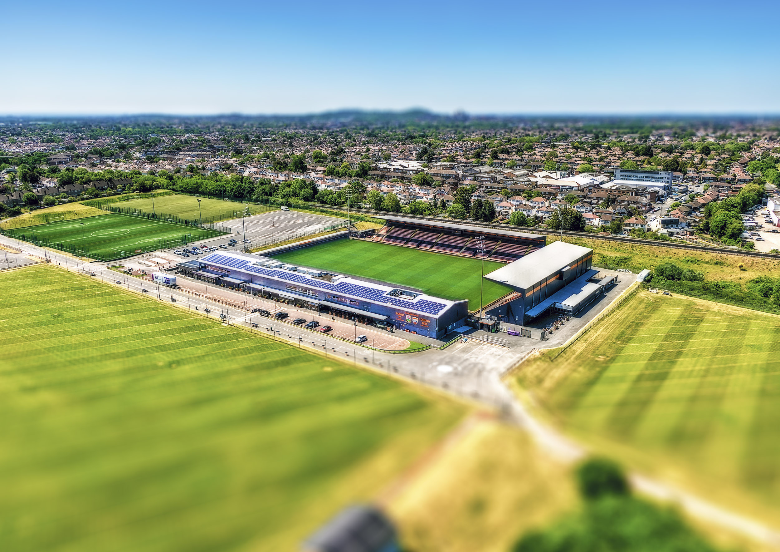 Aerial Photograph of Barnet - The Hive Stadium