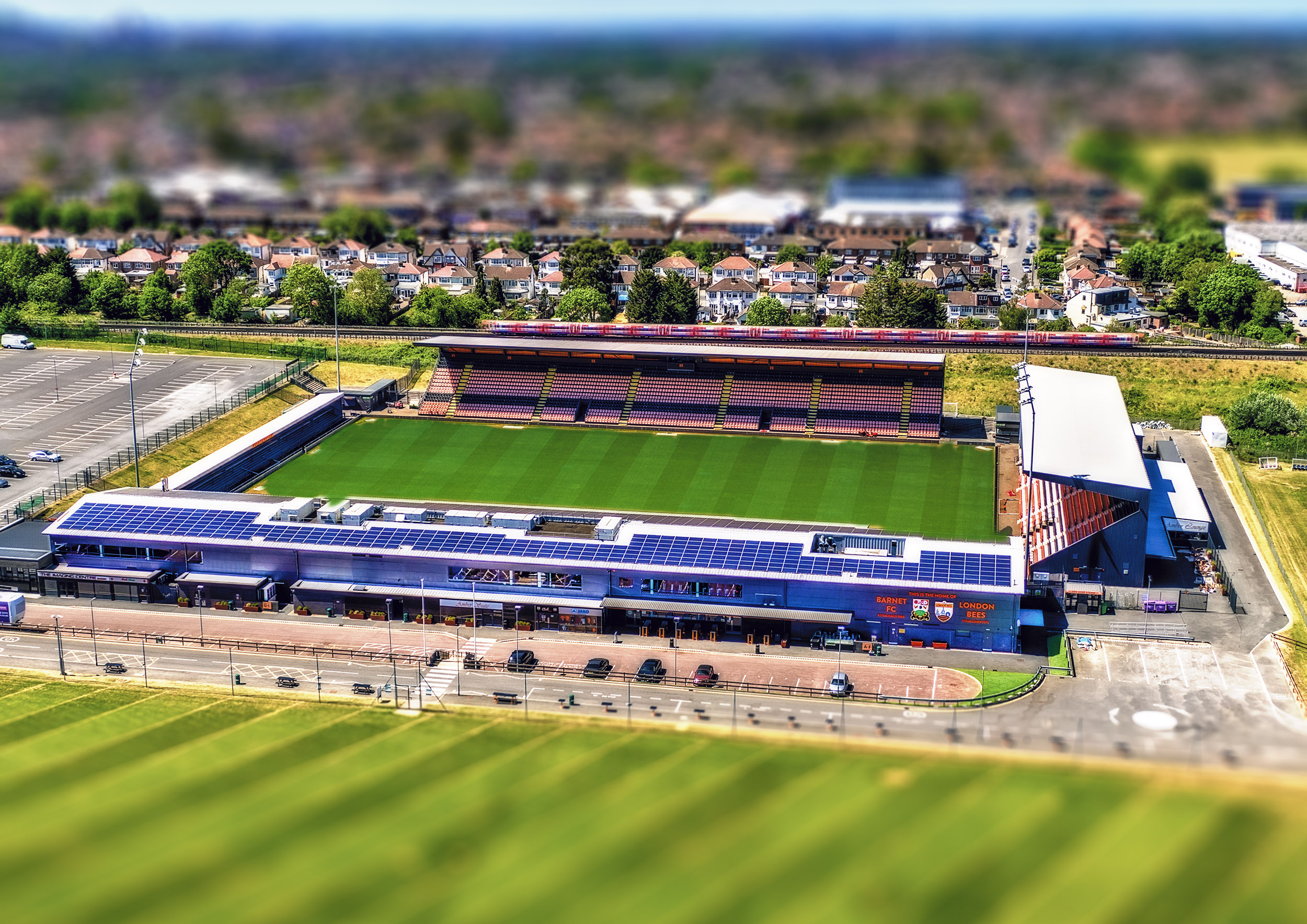 Aerial Photograph of Barnet - The Hive Stadium