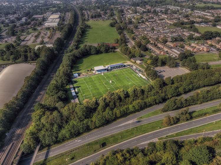 Aerial Photograph of Basingstoke Town - Winklebury Football Complex