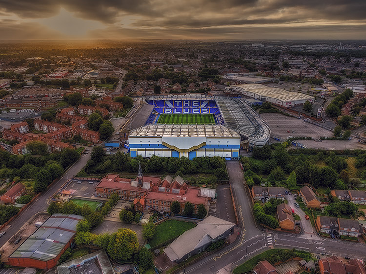 Aerial Photograph of Birmingham City - St Andrews