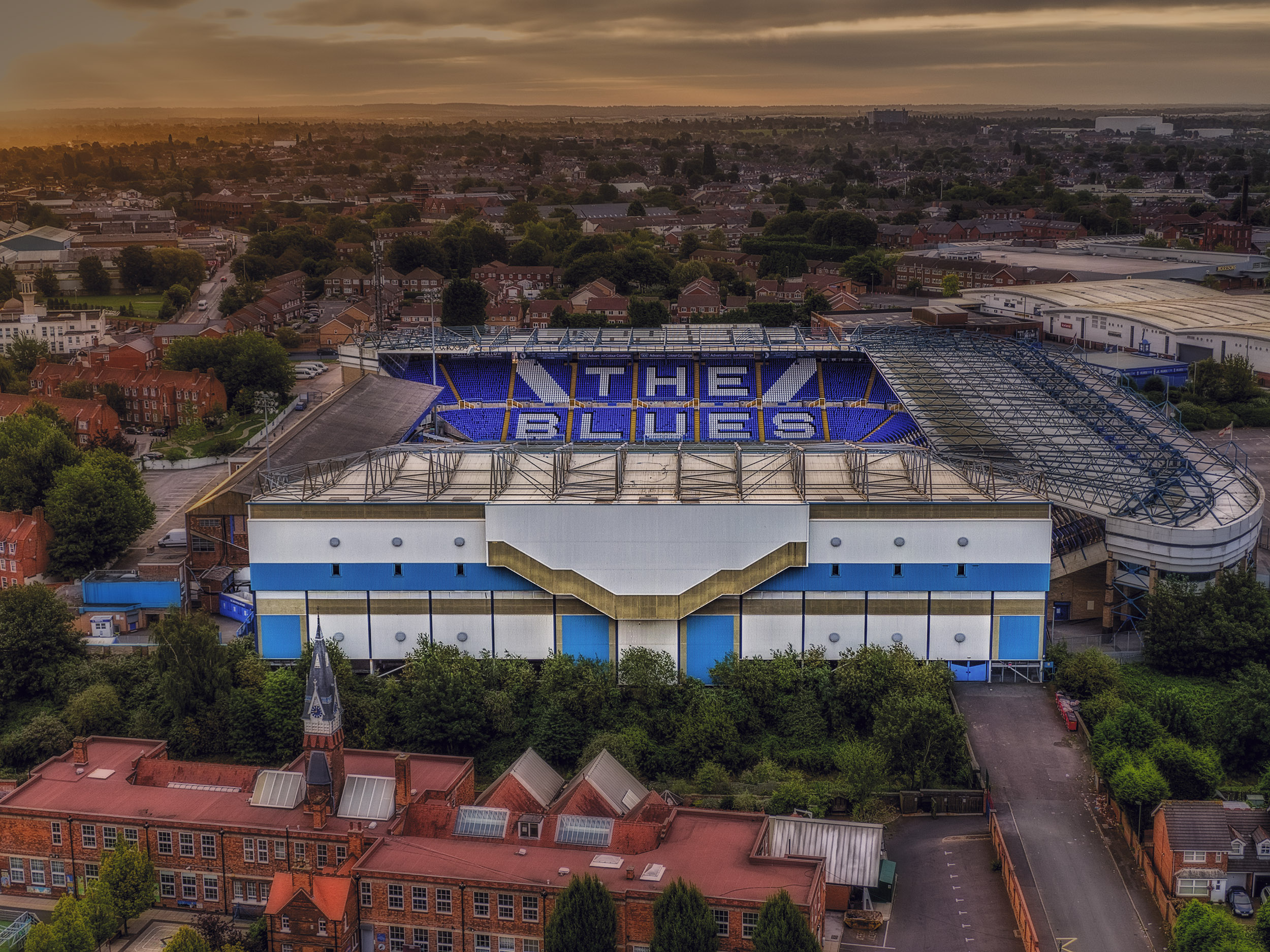 Aerial Photograph of Birmingham City - St Andrews