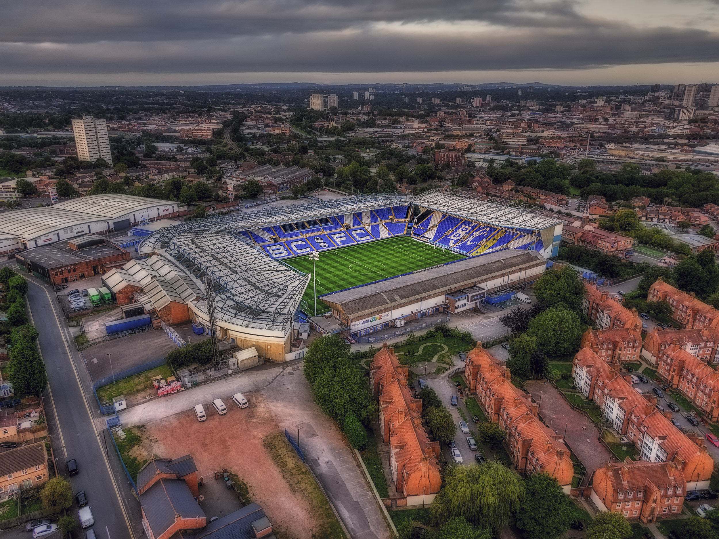 Aerial Photograph of Birmingham City - St Andrews