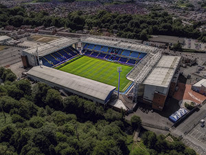 Aerial Photograph of Blackburn Rovers - Ewood Park