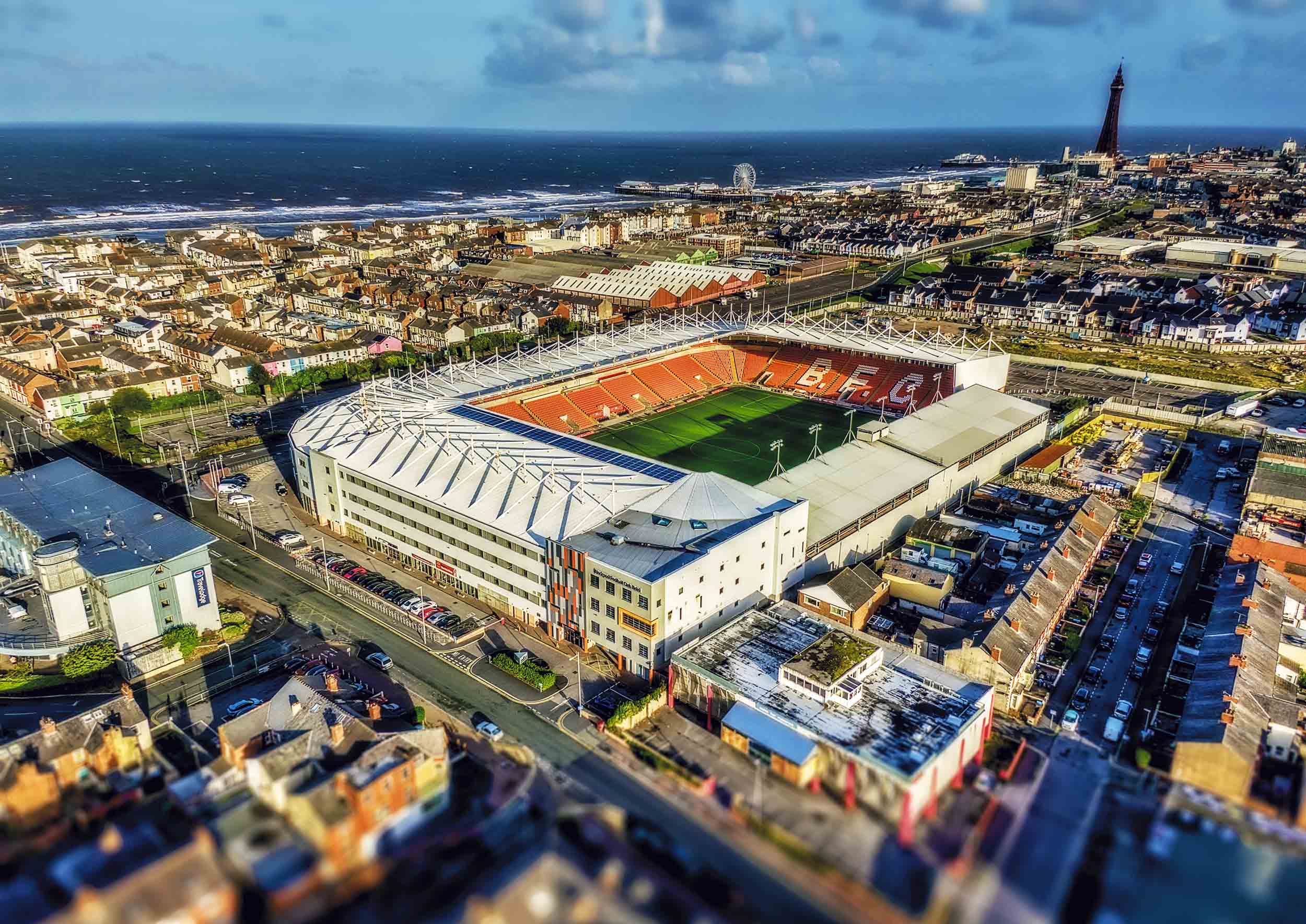 Aerial Photograph of Blackpool - Bloomfield Road
