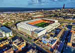 Aerial Photograph of Blackpool - Bloomfield Road