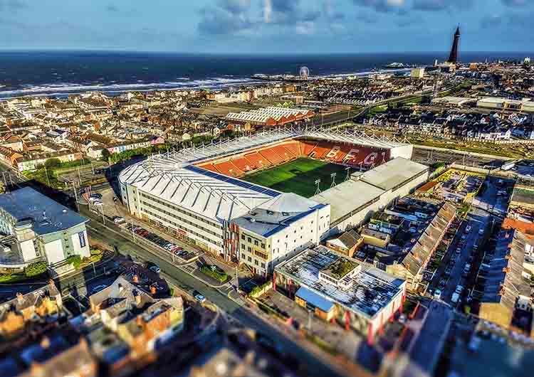 Aerial Photograph of Blackpool - Bloomfield Road