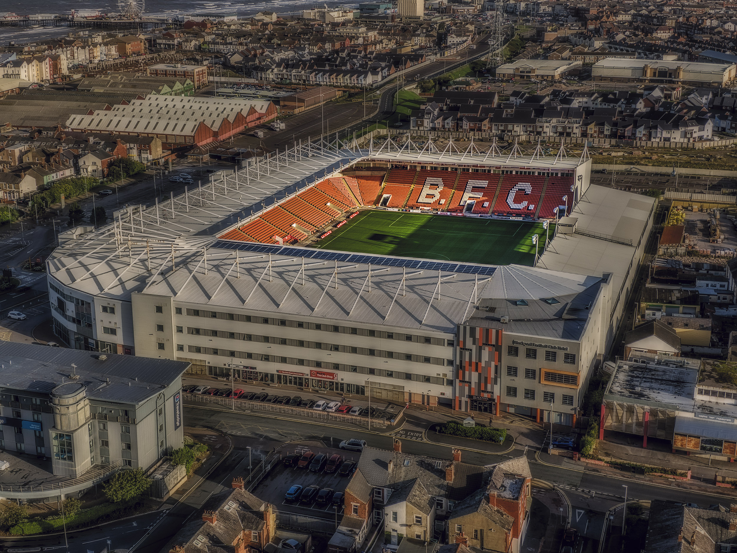 Aerial Photograph of Blackpool - Bloomfield Road