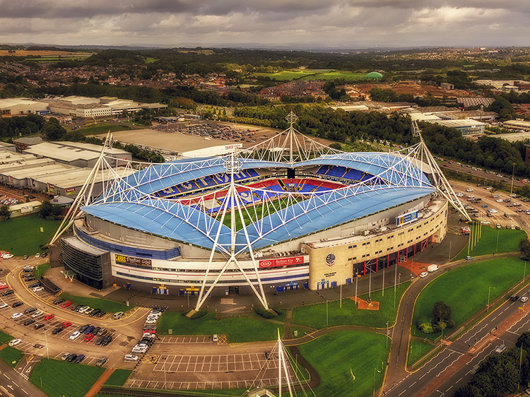 Aerial Photograph of Bolton Wanderers - Macron Stadium