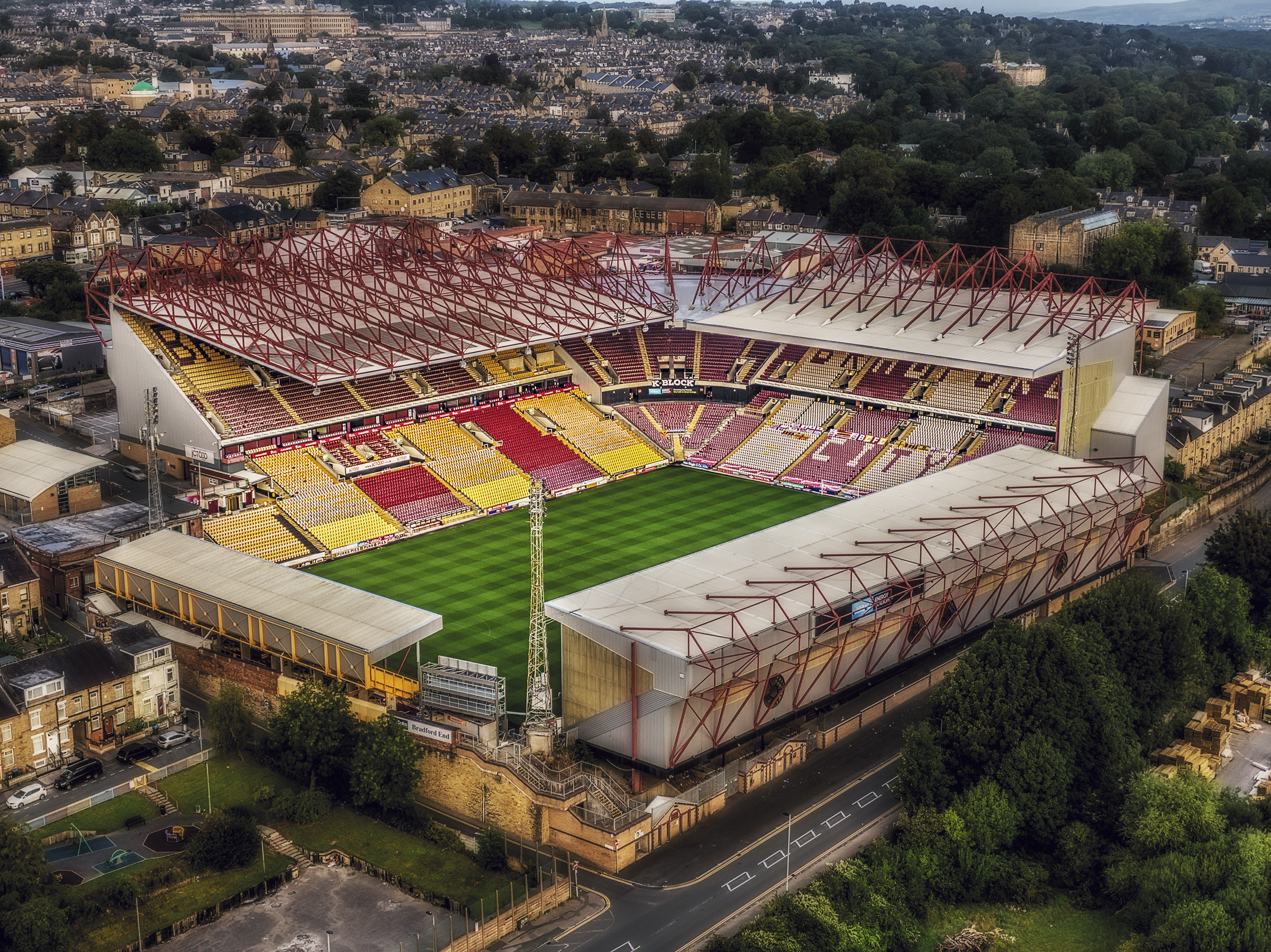 Aerial Photograph of Bradford City - Valley Parade