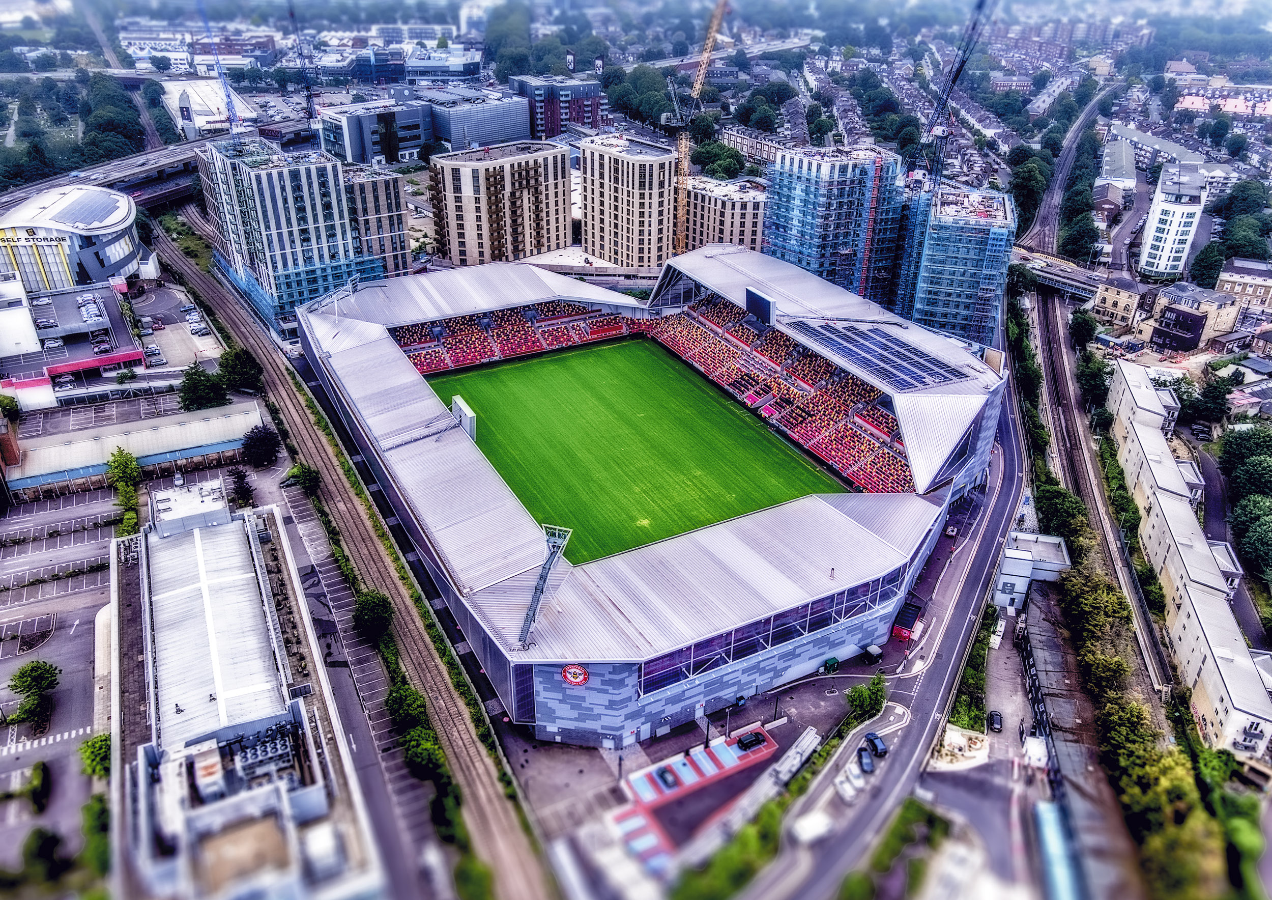 Aerial Photograph of Brentford - Brentford Community Stadium