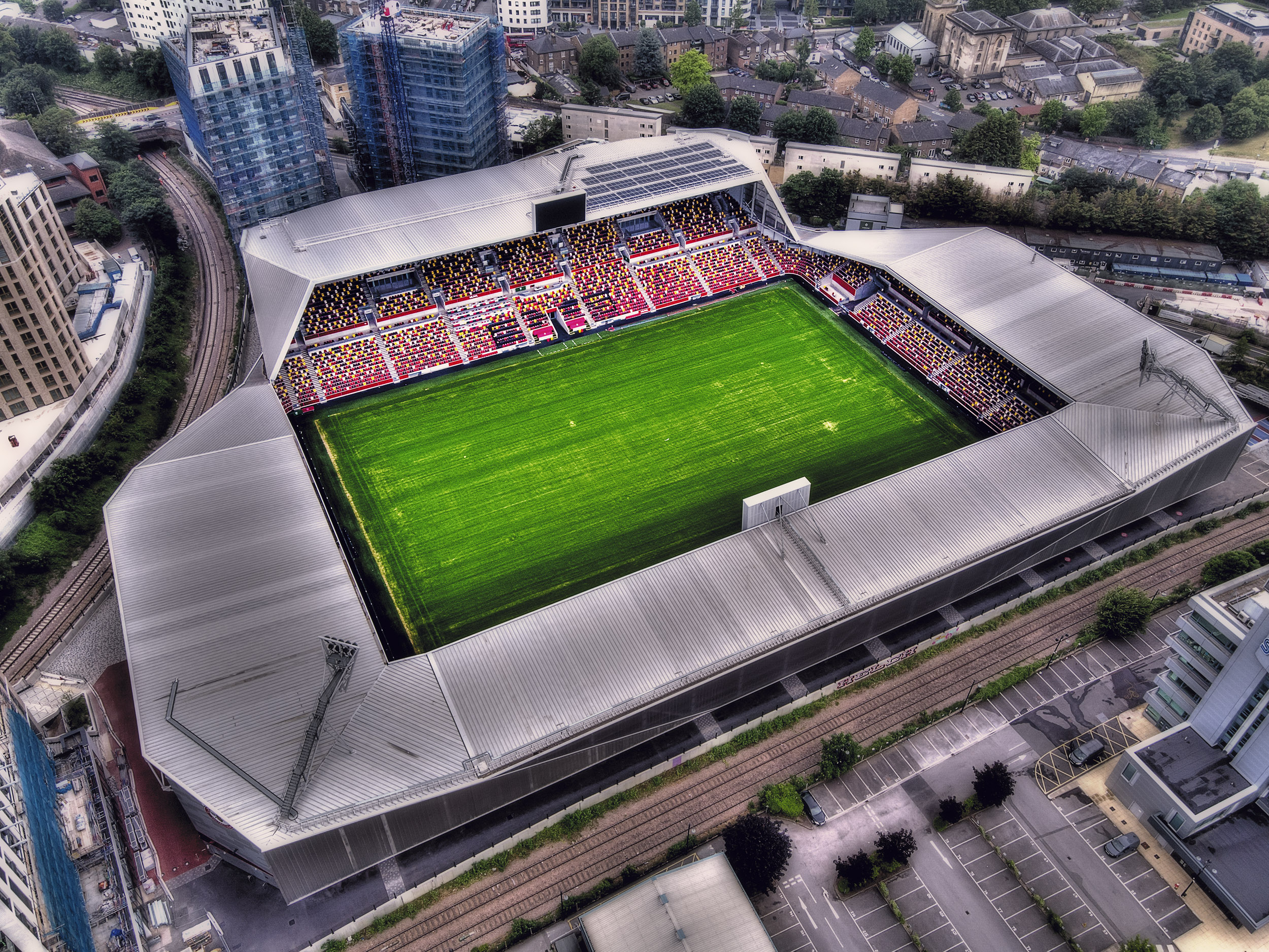 Aerial Photograph of Brentford - Brentford Community Stadium
