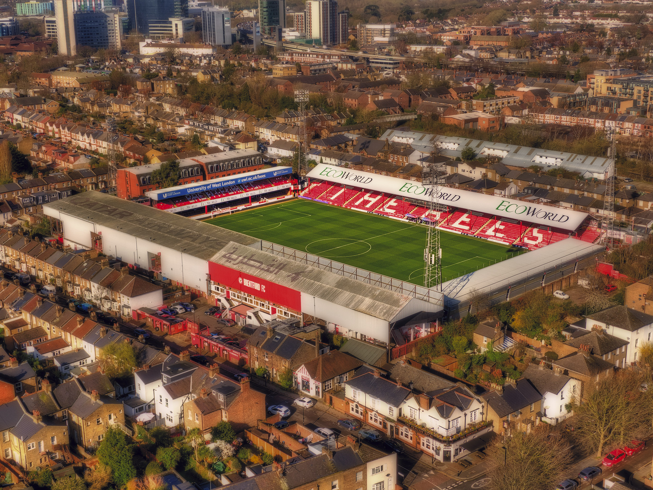 Aerial Photograph of Brentford - Griffin Park