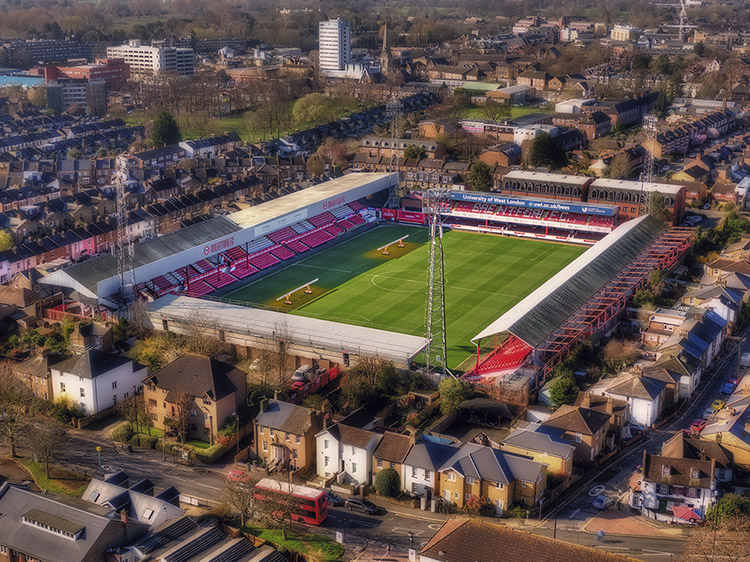 Aerial Photograph of Brentford - Griffin Park