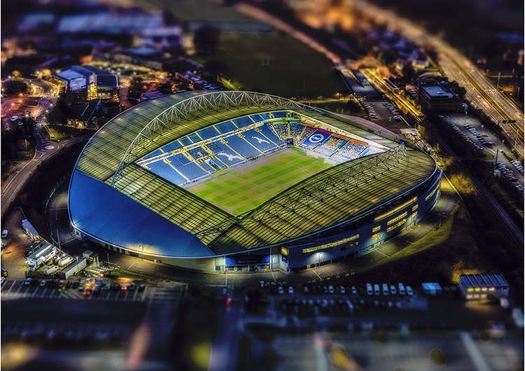 Aerial Photograph of Brighton and Hove Albion - Amex Stadium
