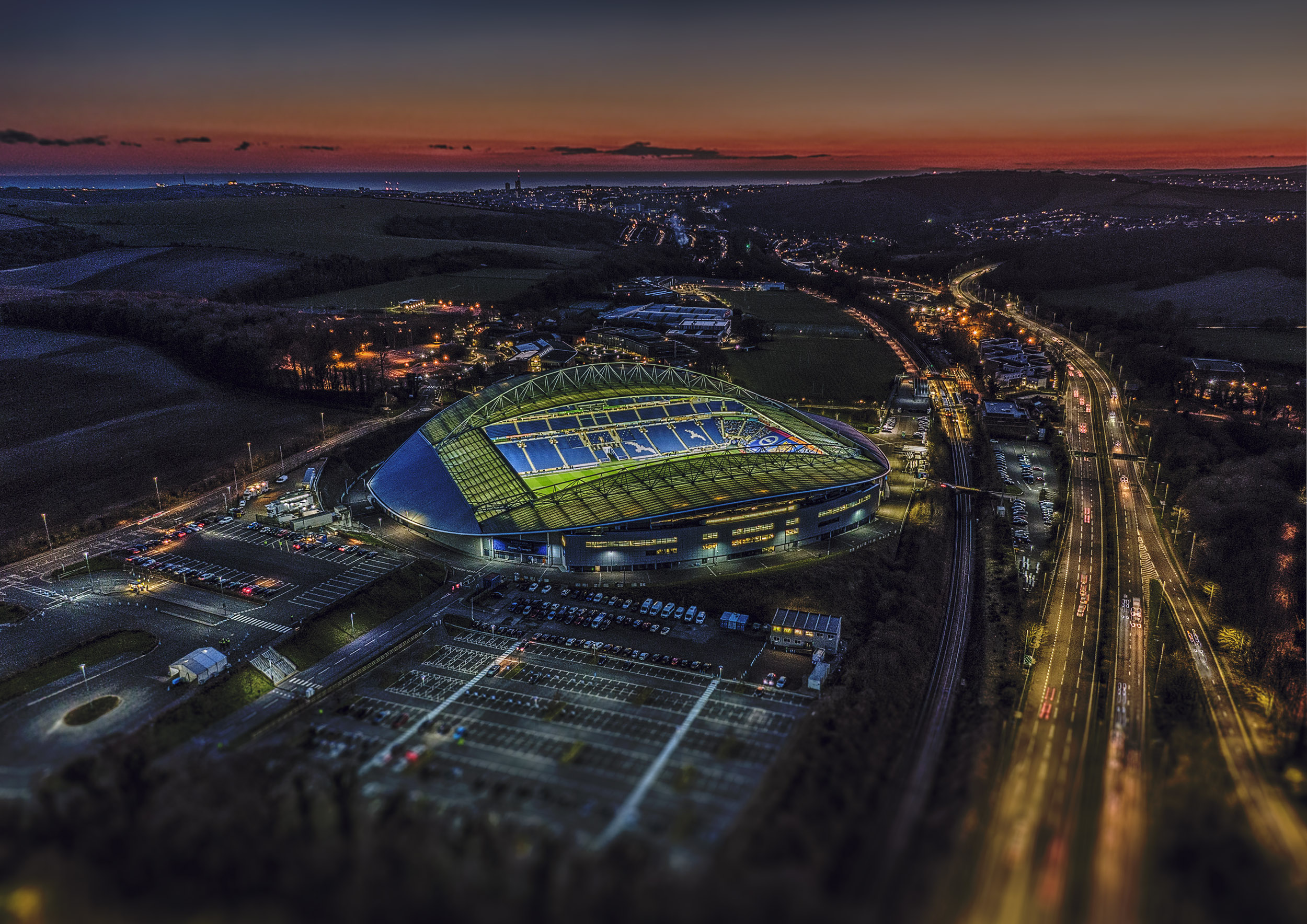 Aerial Photograph of Brighton and Hove Albion - Amex Stadium