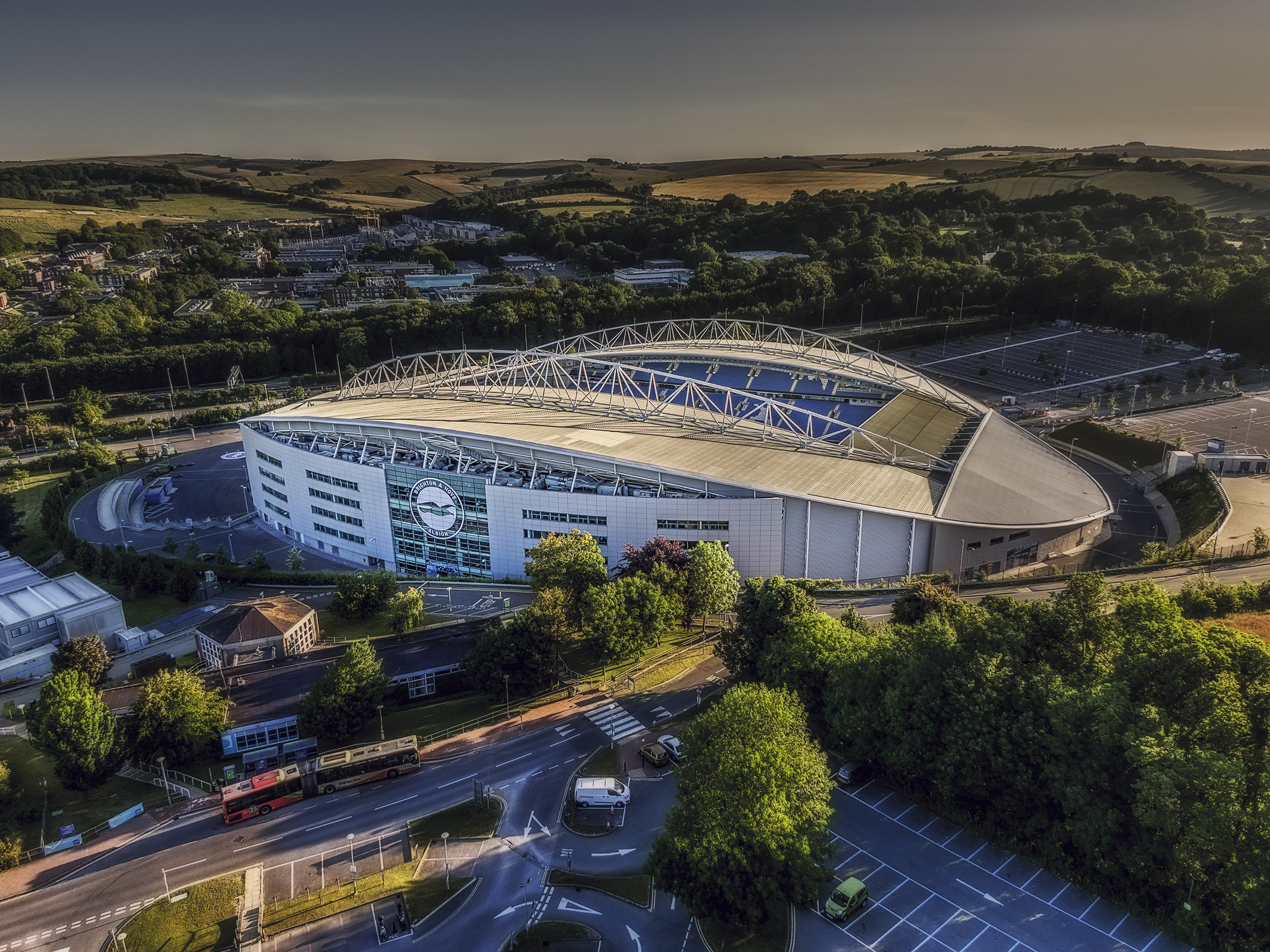 Aerial Photograph of Brighton and Hove Albion - Amex Stadium