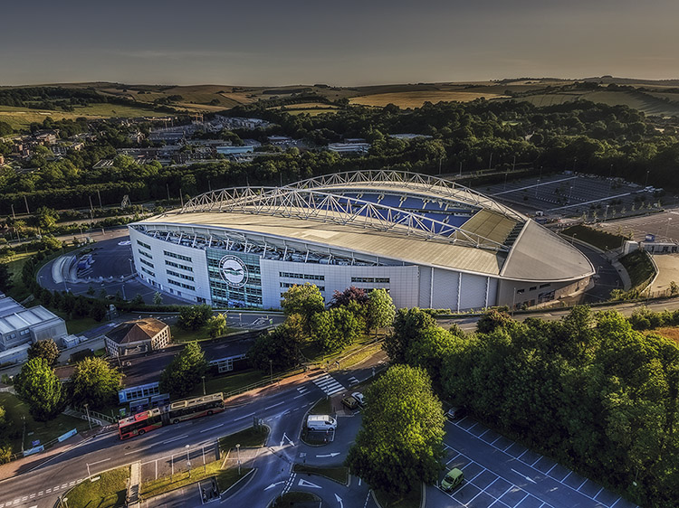 Aerial Photograph of Brighton and Hove Albion - Amex Stadium