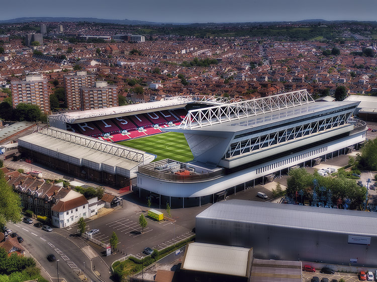 Aerial Photograph of Bristol City - Ashton Gate