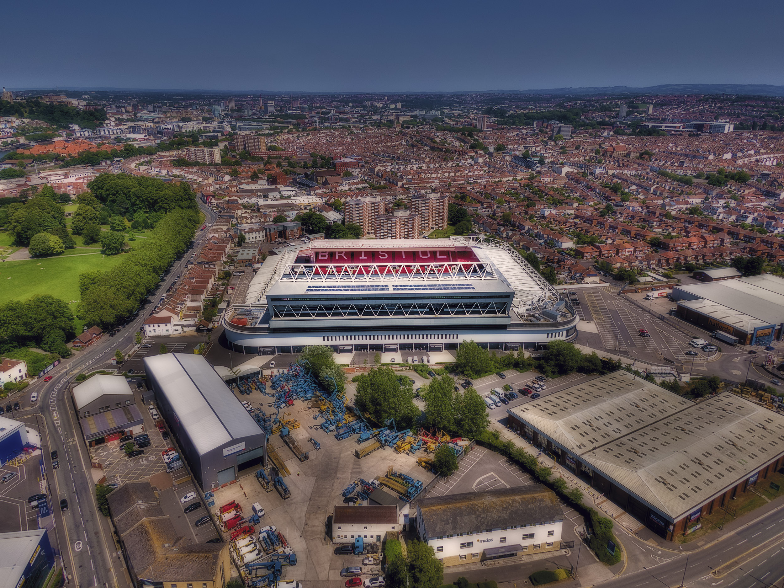 Aerial Photograph of Bristol City - Ashton Gate