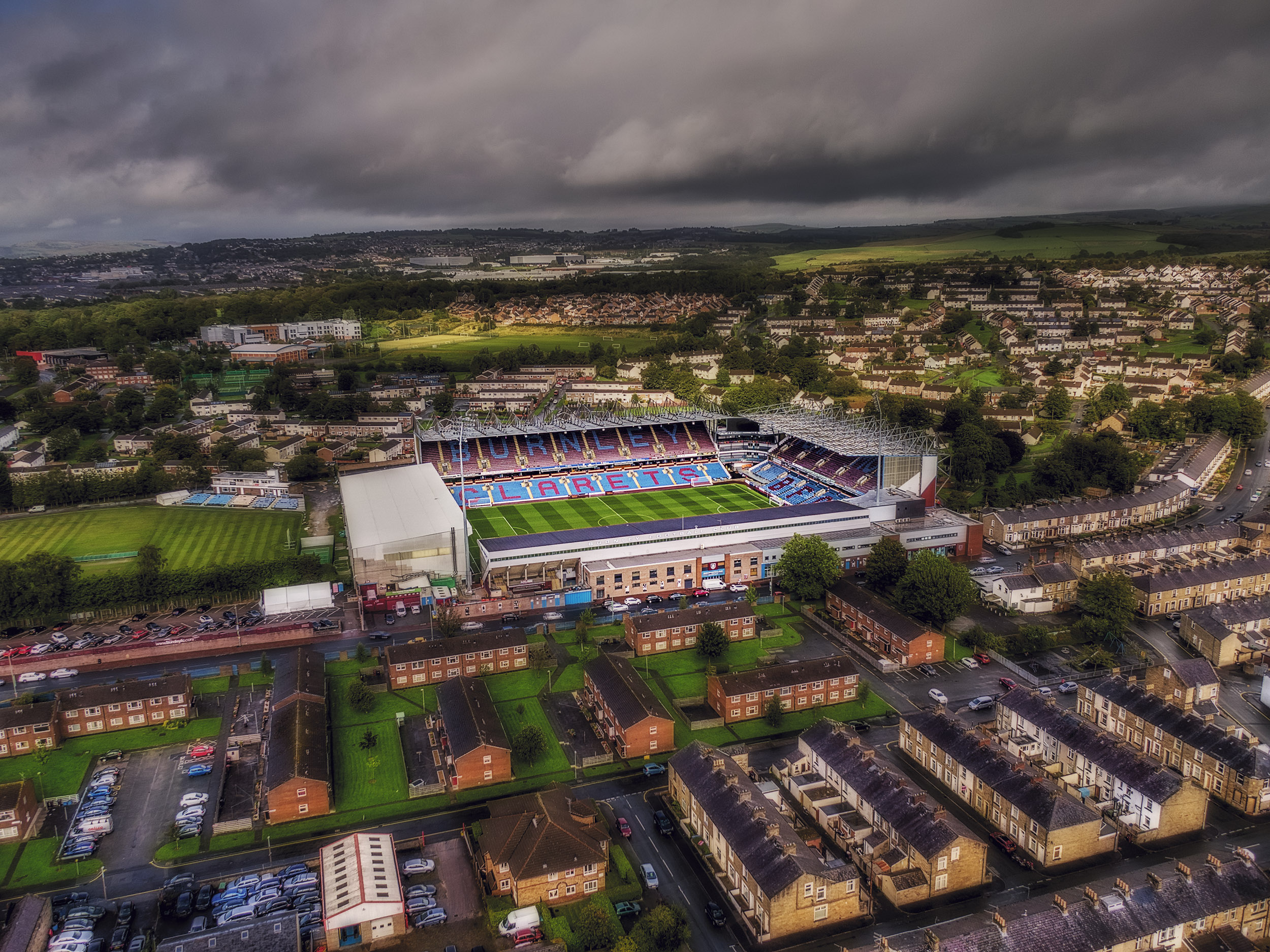 Aerial Photograph of Burnley - Turf Moor
