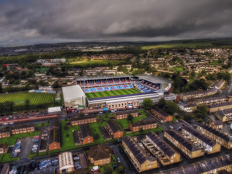 Aerial Photograph of Burnley - Turf Moor