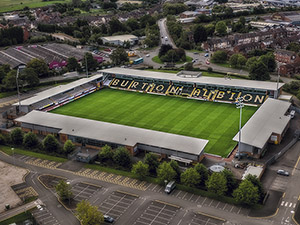 Aerial Photograph of Burton Albion - Pirelli Stadium