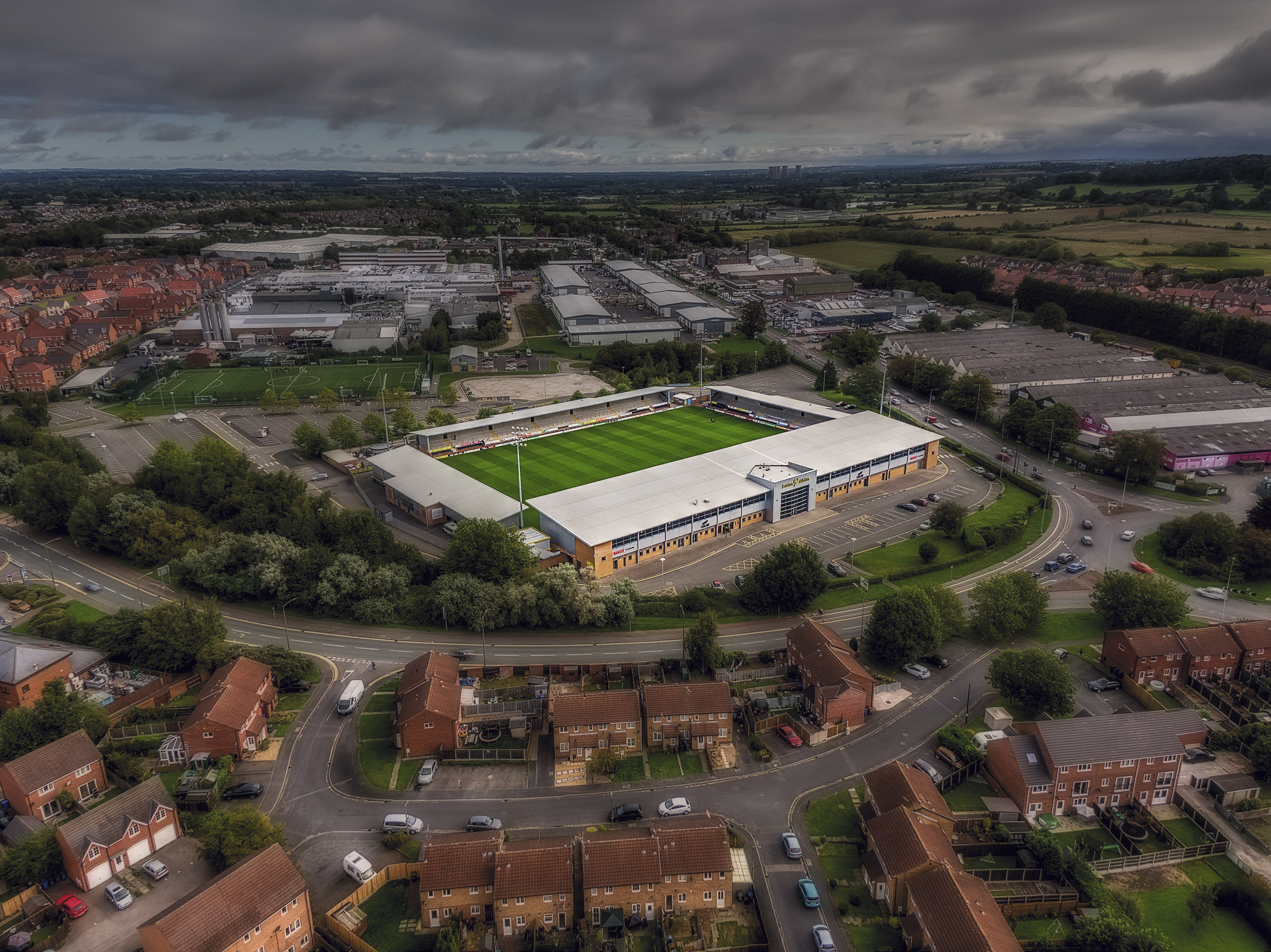 Aerial Photograph of Burton Albion - Pirelli Stadium