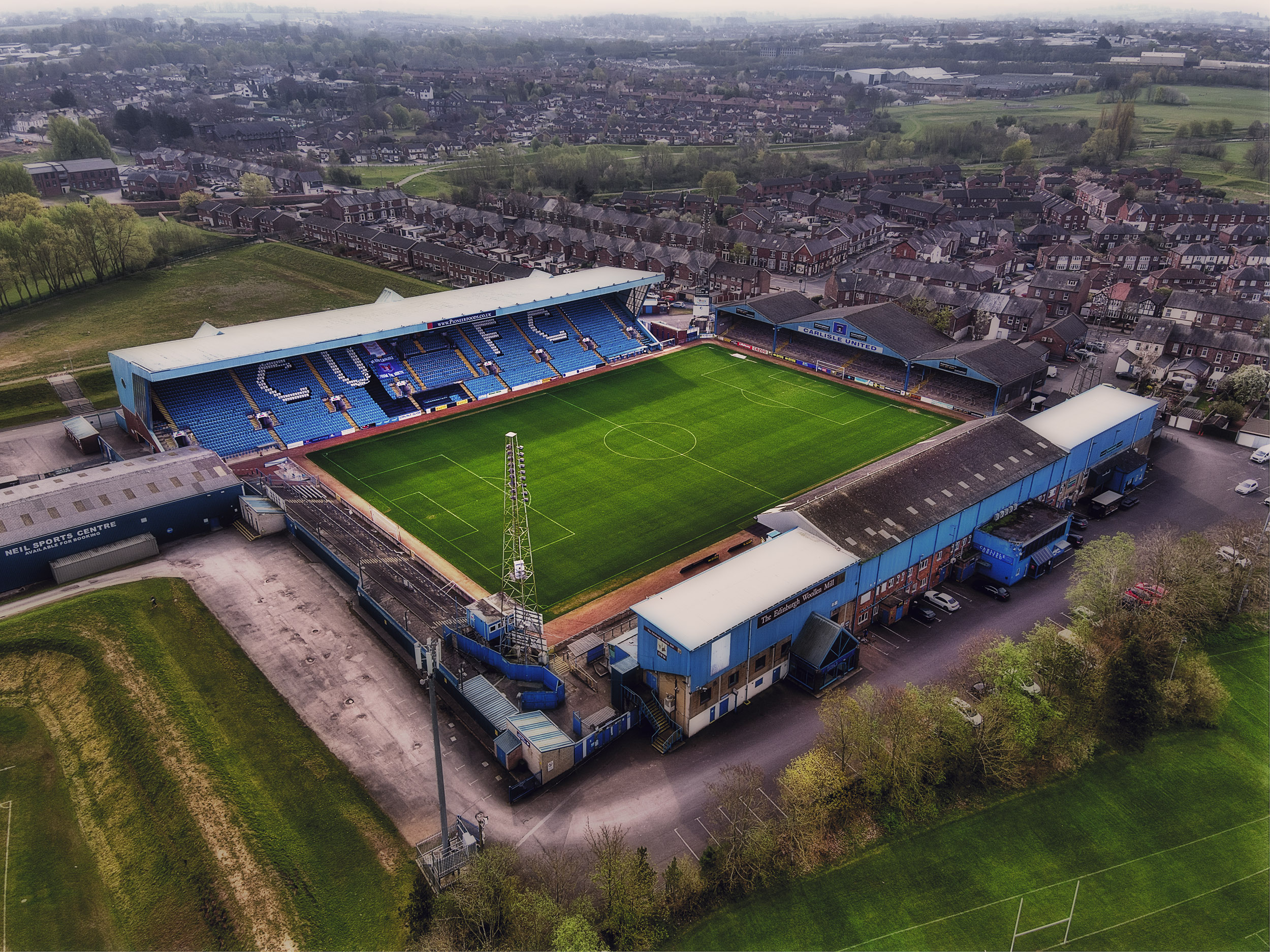 Aerial Photograph of Carlisle United - Brunton Park