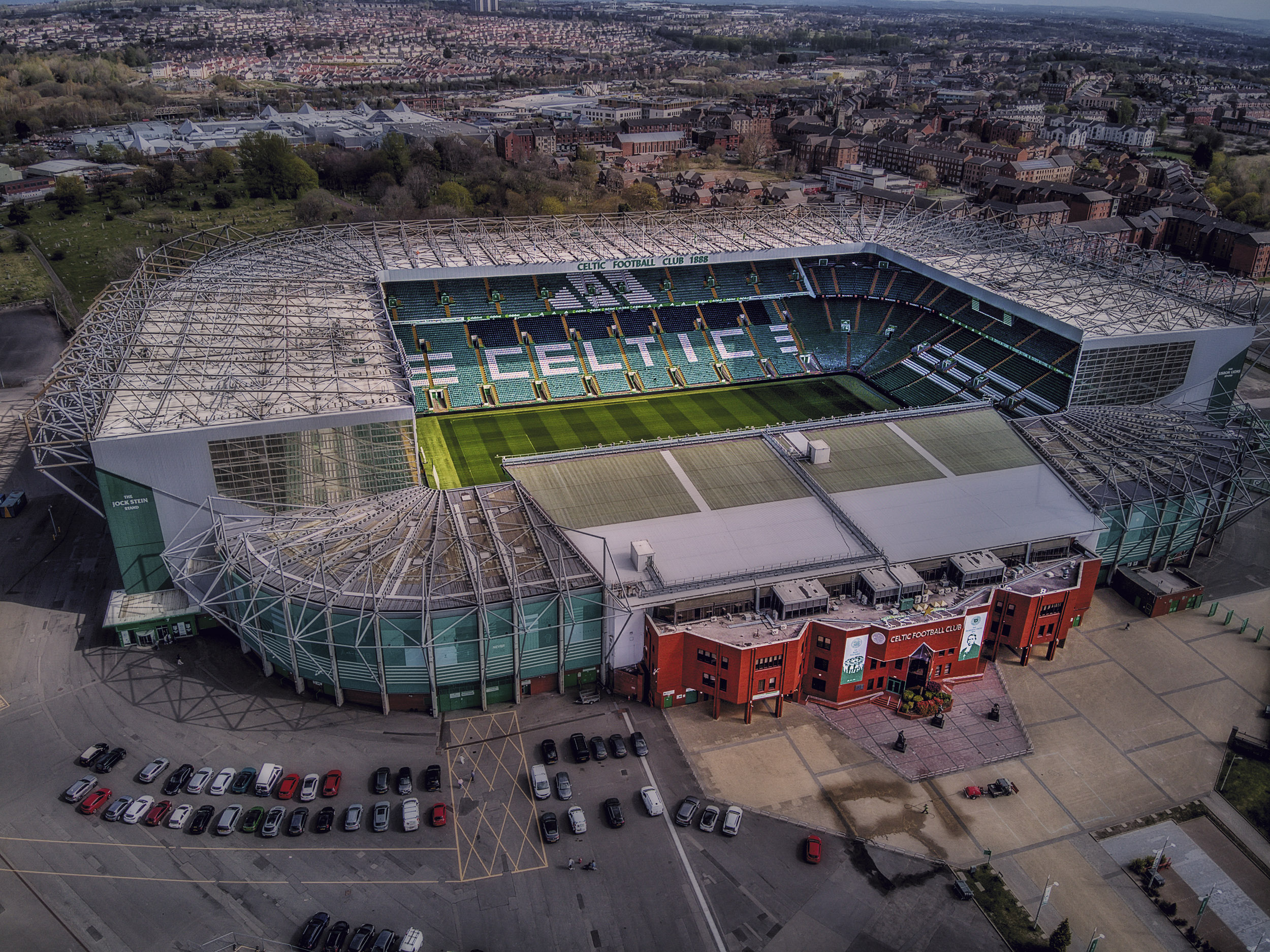 Aerial Photograph of Celtic - Celtic Park