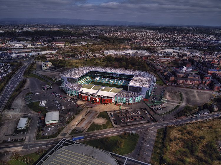 Aerial Photograph of Celtic - Celtic Park