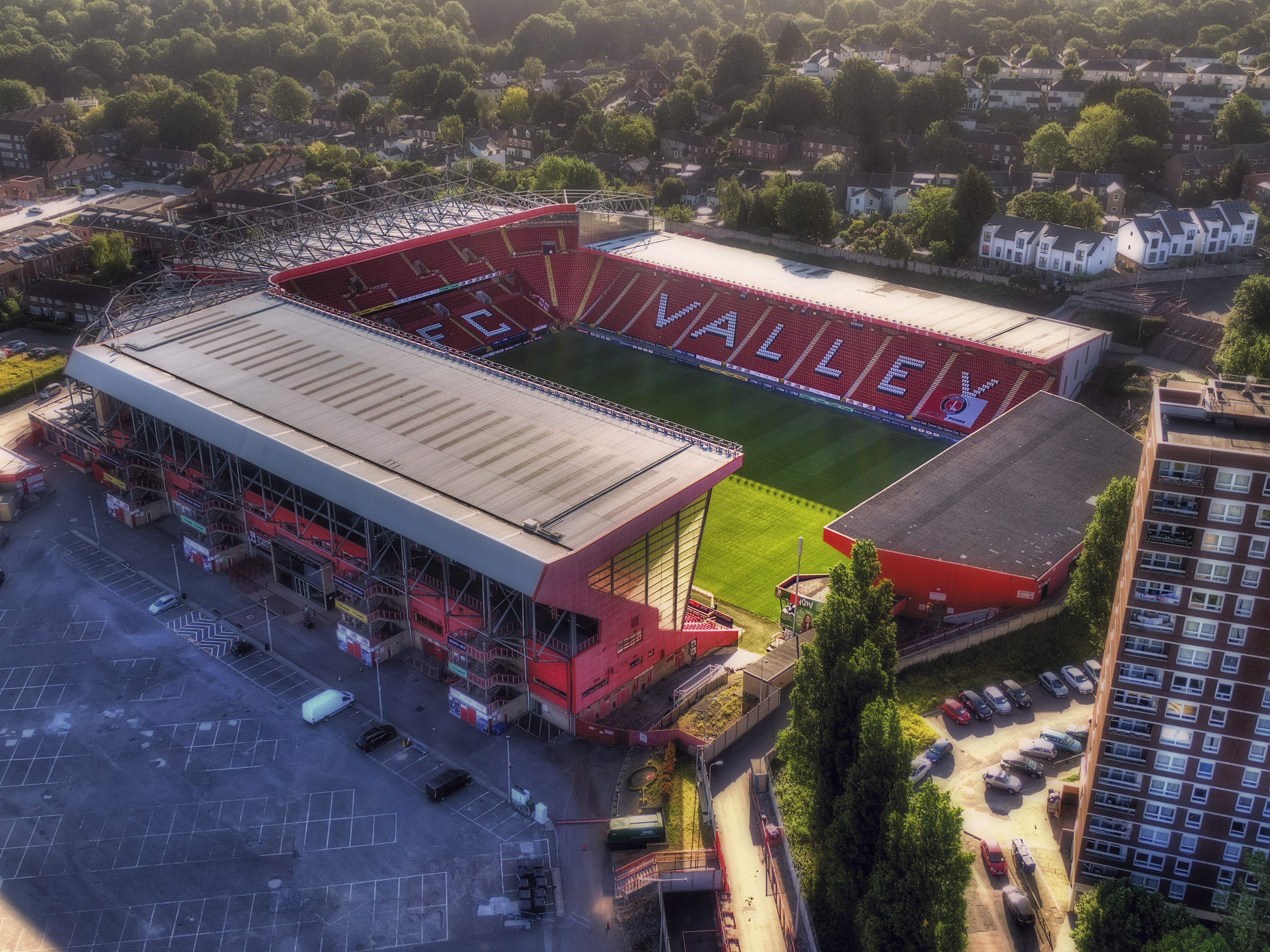 Aerial Photograph of Charlton Athletic - The Valley