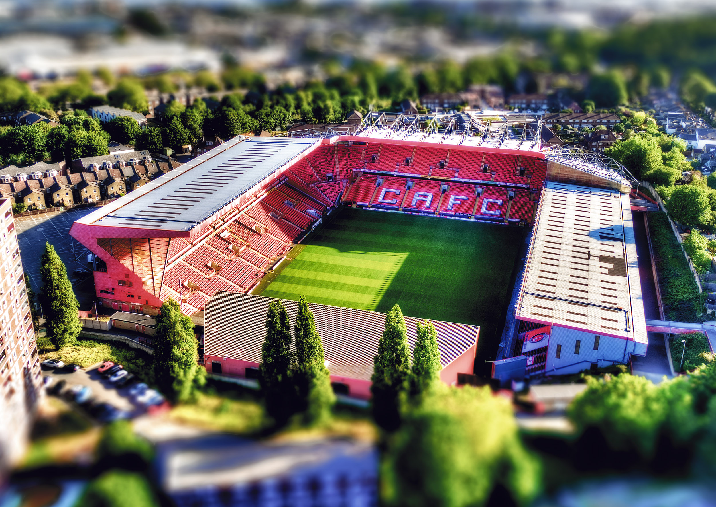 Aerial Photograph of Charlton Athletic - The Valley
